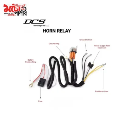 12V motorcycle horn relay wiring harness kit
