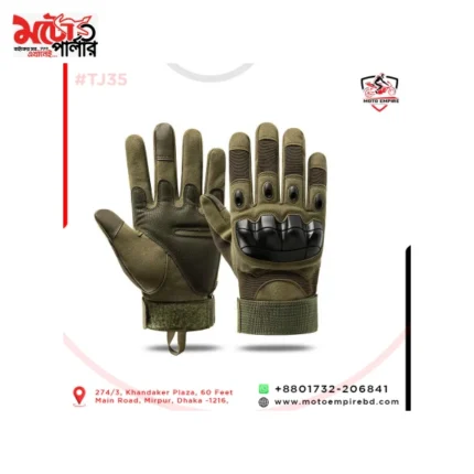 Oakley full hand gloves army green