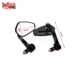 motorcycle handlebar end mirror carbon - 3