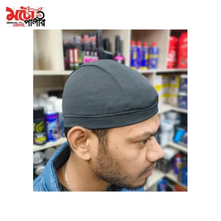 Black helmet inner cap