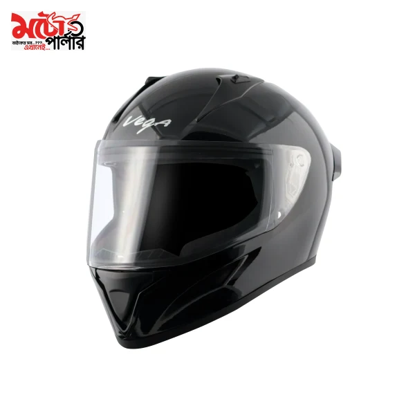 VEGA Bolt – Glossy Black Source Processed VEGA Bolt full face helmet glossy black