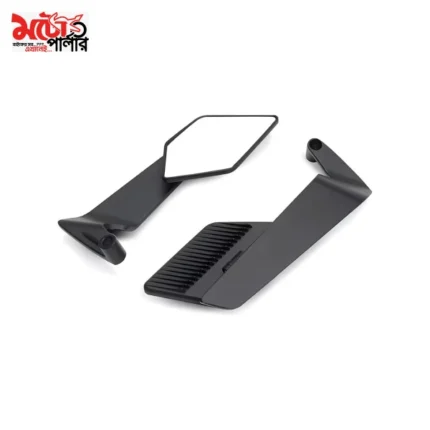 stylish rear mirror black