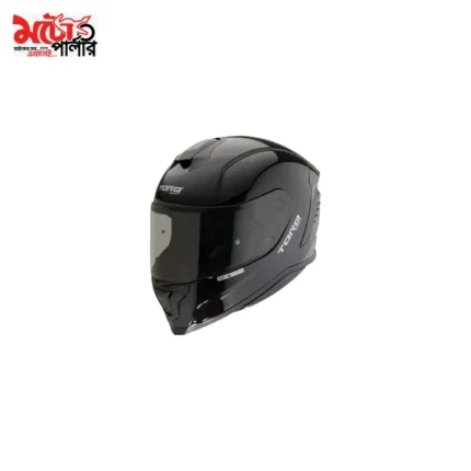 TORQ EVO Solid Gloss Black full face helmet - 2
