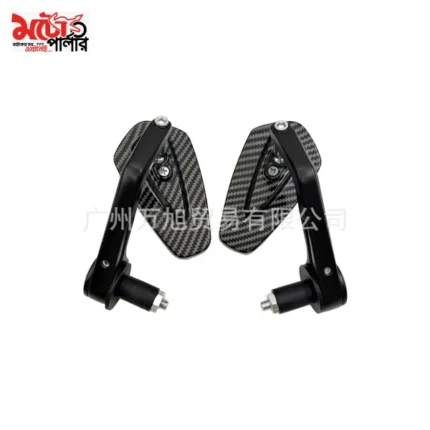 motorcycle handlebar end mirror carbon - 2