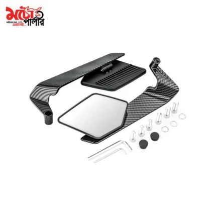 stylish carbon rear view mirror