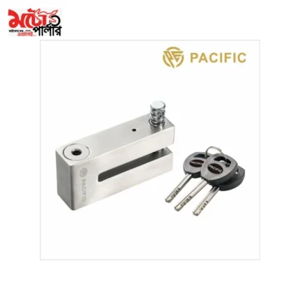 Pacific PL D1 disc lock on motorcycle