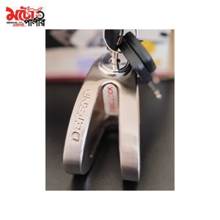 DCS555 stainless steel disc lock on motorcycle - 2