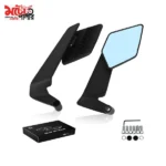 stylish rear mirror black - 4