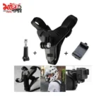 black helmet chin mount for action camera - 3