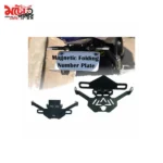magnetic folding motorcycle number plate holder