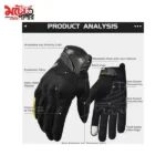 Motorcycle Riding Gloves SU-09 - 3