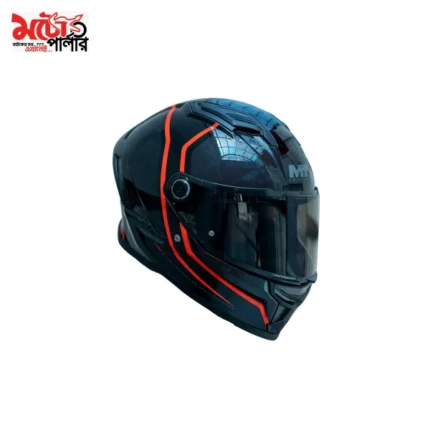 MT Stinger 2 Full Face Helmet Glossy Red Black - 2