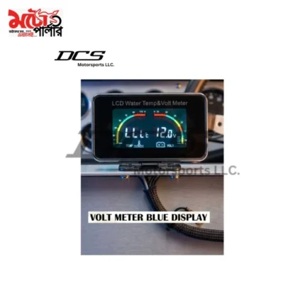 blue display LCD water temperature volt meter