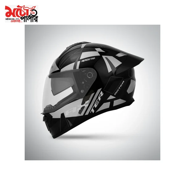 AEROSTAR AXTER D8 – Black/Grey Source Processed AEROSTAR AXTER D8 full face helmet black grey